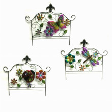 3 Asst Garden Decoration Square Metal Spring Fence Craft